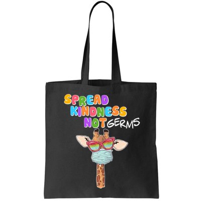 Spread Kindness Not Germs Masked Giraffe Bag