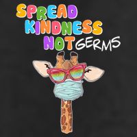 Spread Kindness Not Germs Masked Giraffe 25L Jumbo Tote