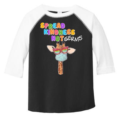 Spread Kindness Not Germs Masked Giraffe Toddler Fine Jersey T-Shirt