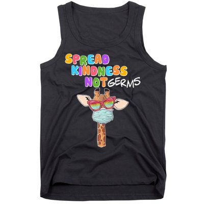 Spread Kindness Not Germs Masked Giraffe Tank Top