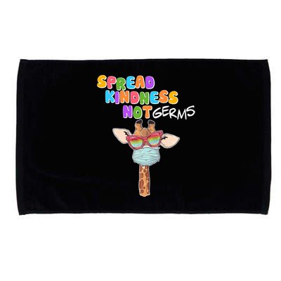 Spread Kindness Not Germs Masked Giraffe Microfiber Hand Towel
