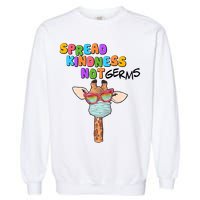 Spread Kindness Not Germs Masked Giraffe Garment-Dyed Sweatshirt