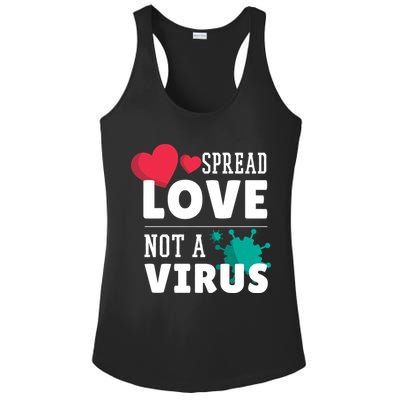 Spread Love Not A Virus Ladies PosiCharge Competitor Racerback Tank