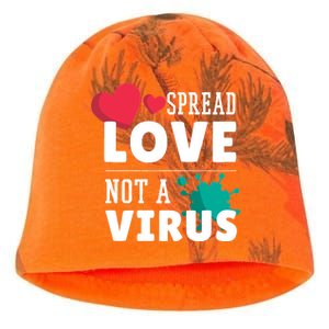 Spread Love Not A Virus Kati - Camo Knit Beanie