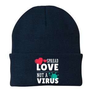 Spread Love Not A Virus Knit Cap Winter Beanie