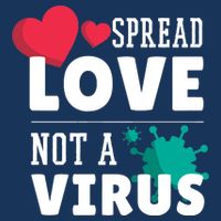 Spread Love Not A Virus Flatbill Hat