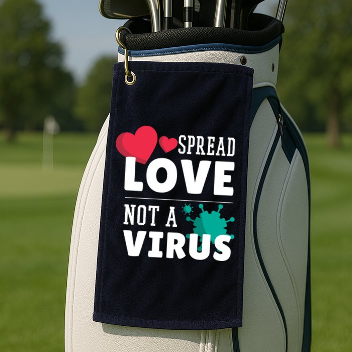 Spread Love Not A Virus Golf Towel