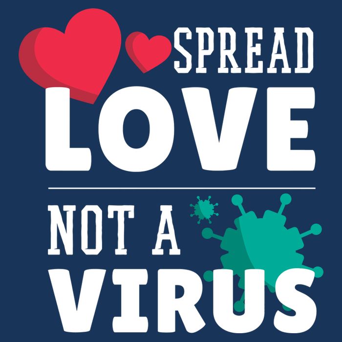 Spread Love Not A Virus Womens T-Shirt