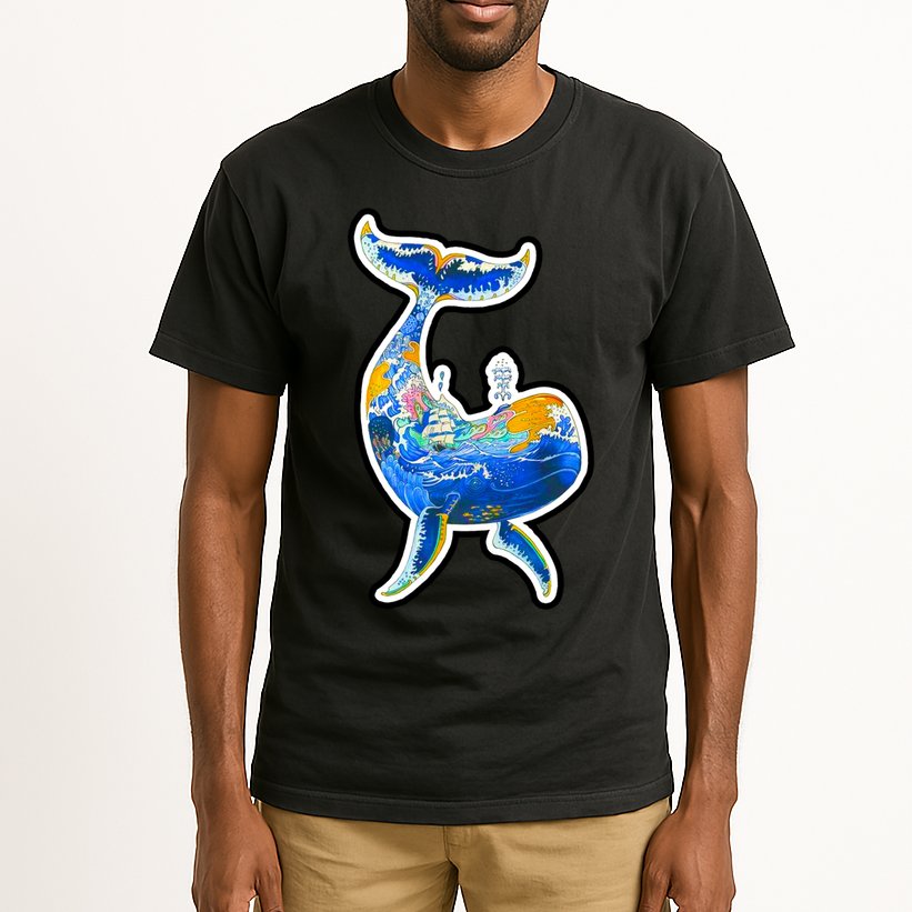 Sprem Whale Sailing Tall T-Shirt
