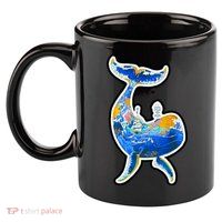 Sprem Whale Sailing 11oz C Handle Ceramic Mug