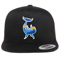 Sprem Whale Sailing Flat Bill Trucker Hat