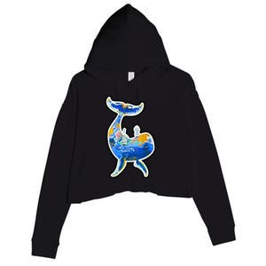 Sprem Whale Sailing Crop Fleece Hoodie