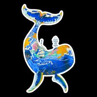 Sprem Whale Sailing Magnet
