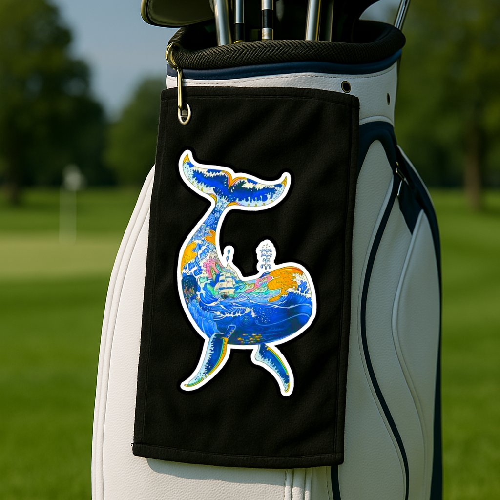 Sprem Whale Sailing Golf Towel