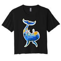 Sprem Whale Sailing Women's Crop Top Tee