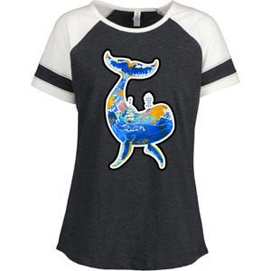 Sprem Whale Sailing Enza Ladies Jersey Colorblock Tee