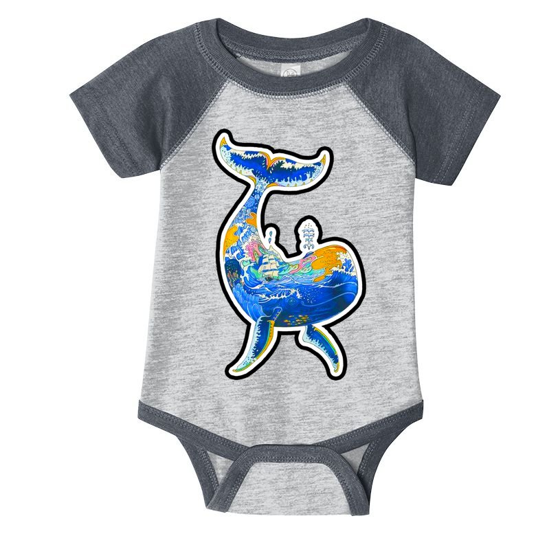 Sprem Whale Sailing Infant Baby Jersey Bodysuit