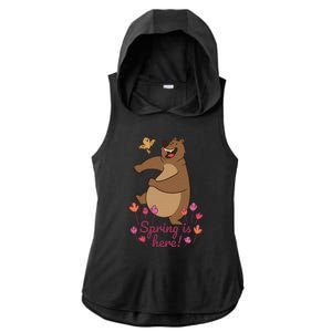 Spring Is Here Ladies PosiCharge Tri-Blend Wicking Draft Hoodie Tank