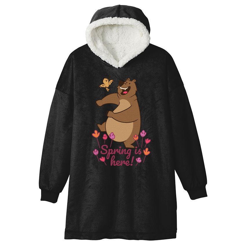 Spring Is Here Hooded Wearable Blanket