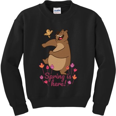 Spring Is Here Kids Sweatshirt