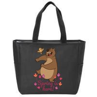 Spring Is Here Zip Tote Bag