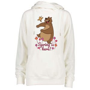 Spring Is Here Womens Funnel Neck Pullover Hood