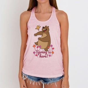 Spring Is Here Women's Knotted Racerback Tank