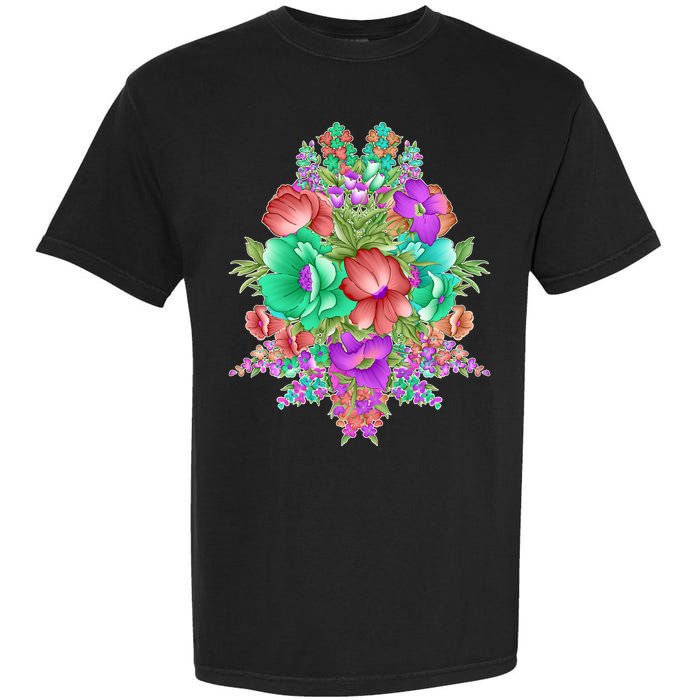 Spring Wild Flowers Bundle Bunch Garment-Dyed Heavyweight T-Shirt