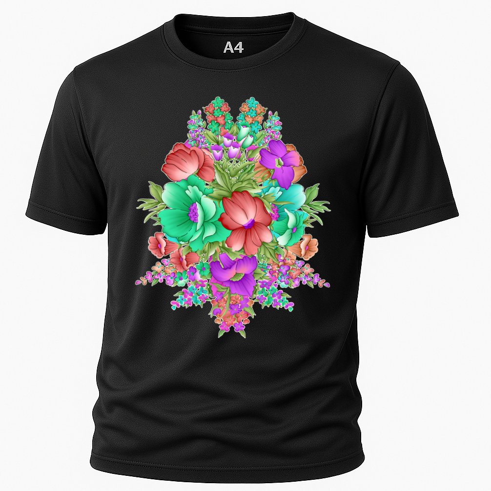 Spring Wild Flowers Bundle Bunch Performance Shirt