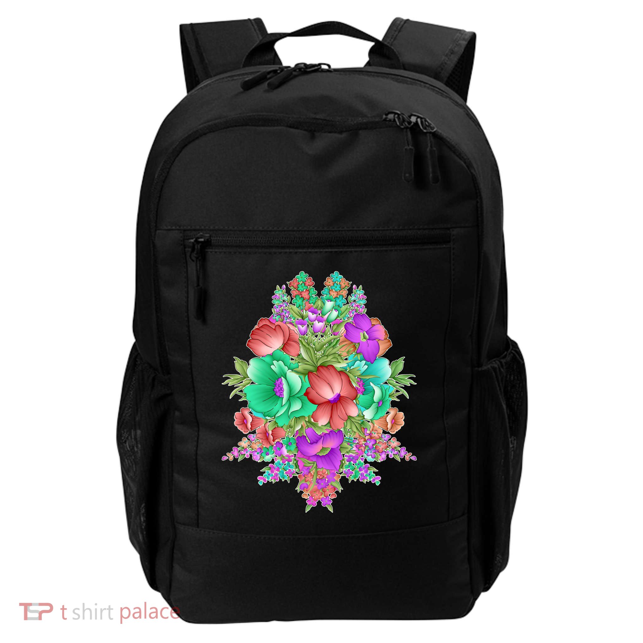Spring Wild Flowers Bundle Bunch Backpack