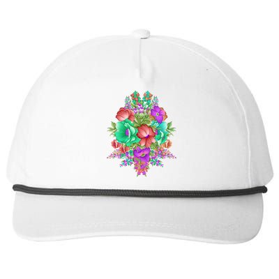 Spring Wild Flowers Bundle Bunch Snapback Five-Panel Rope Hat