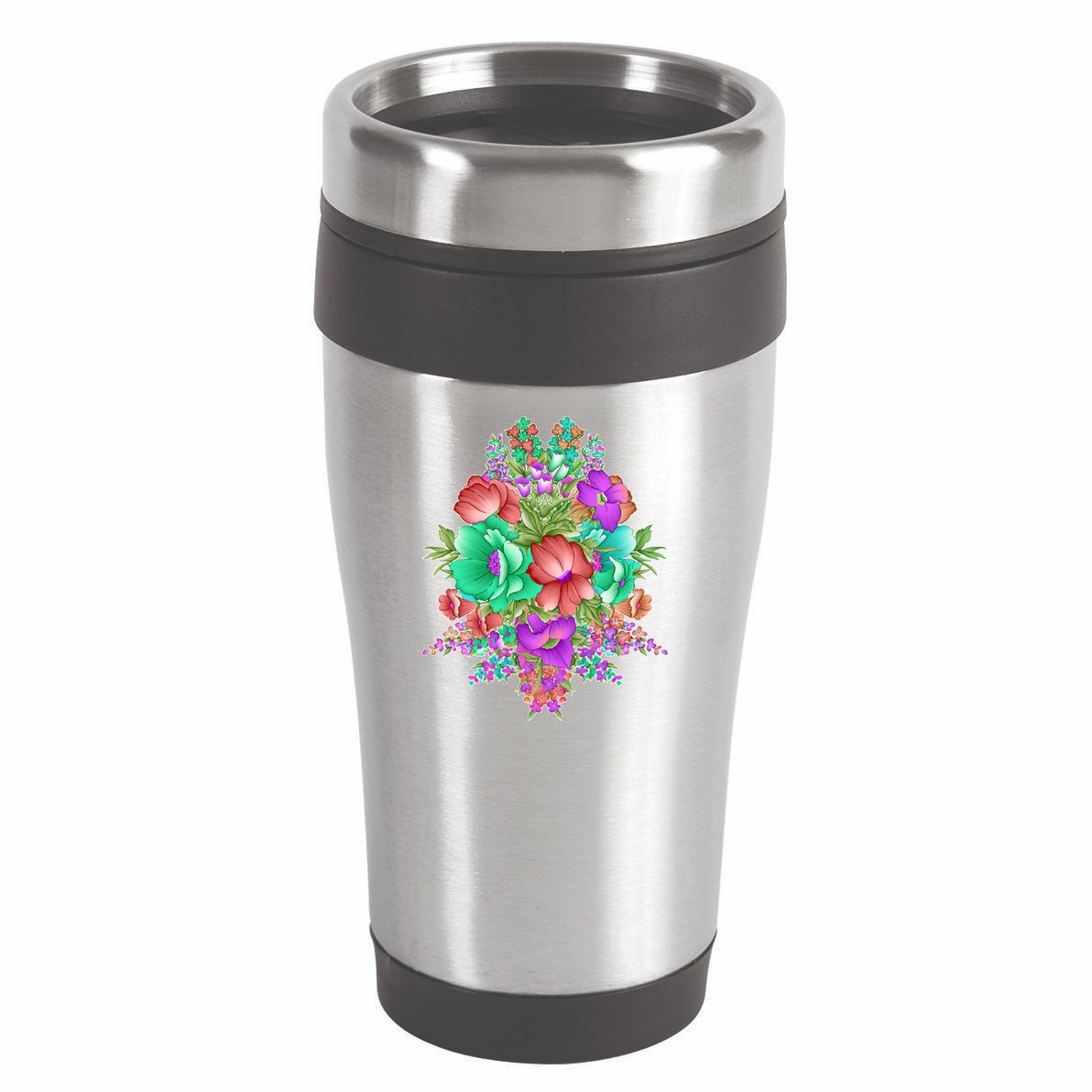 Spring Wild Flowers Bundle Bunch 16oz Travel Tumbler