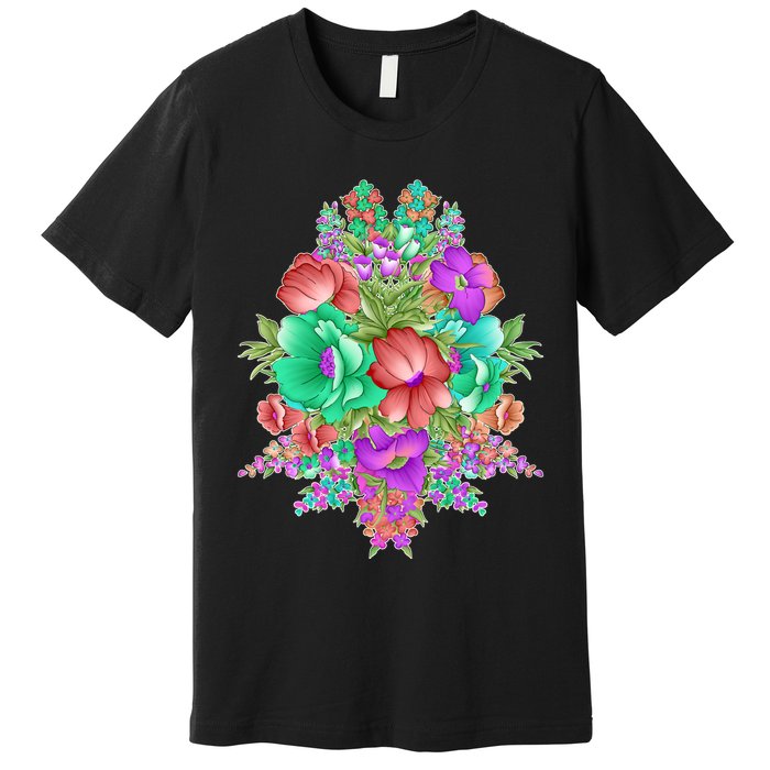 Spring Wild Flowers Bundle Bunch Premium T-Shirt