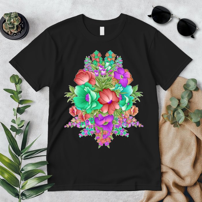 Spring Wild Flowers Bundle Bunch Premium T-Shirt