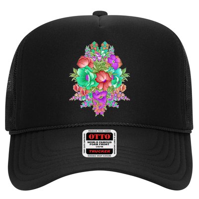 Spring Wild Flowers Bundle Bunch Trucker Hat