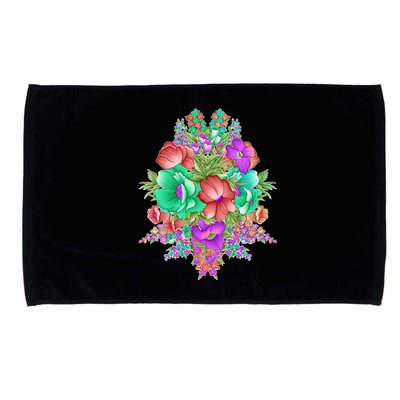 Spring Wild Flowers Bundle Bunch Microfiber Hand Towel