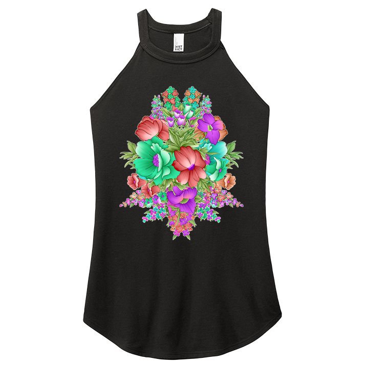 Spring Wild Flowers Bundle Bunch Women's Perfect Tri Rocker Tank