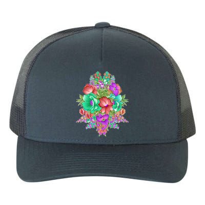 Spring Wild Flowers Bundle Bunch Yupoong Adult 5-Panel Trucker Hat