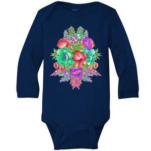 Spring Wild Flowers Bundle Bunch Baby Long Sleeve Bodysuit