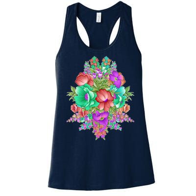 Spring Wild Flowers Bundle Bunch Women's Racerback Tank