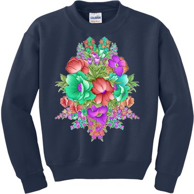 Spring Wild Flowers Bundle Bunch Kids Sweatshirt