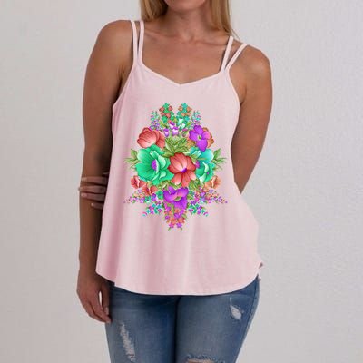 Spring Wild Flowers Bundle Bunch Women's Strappy Tank