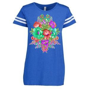 Spring Wild Flowers Bundle Bunch Enza Ladies Jersey Football T-Shirt