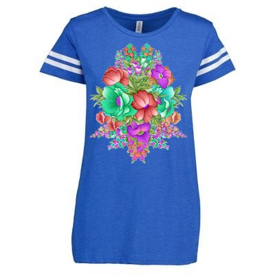 Spring Wild Flowers Bundle Bunch Enza Ladies Jersey Football T-Shirt