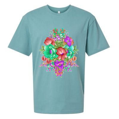 Spring Wild Flowers Bundle Bunch Sueded Cloud Jersey T-Shirt
