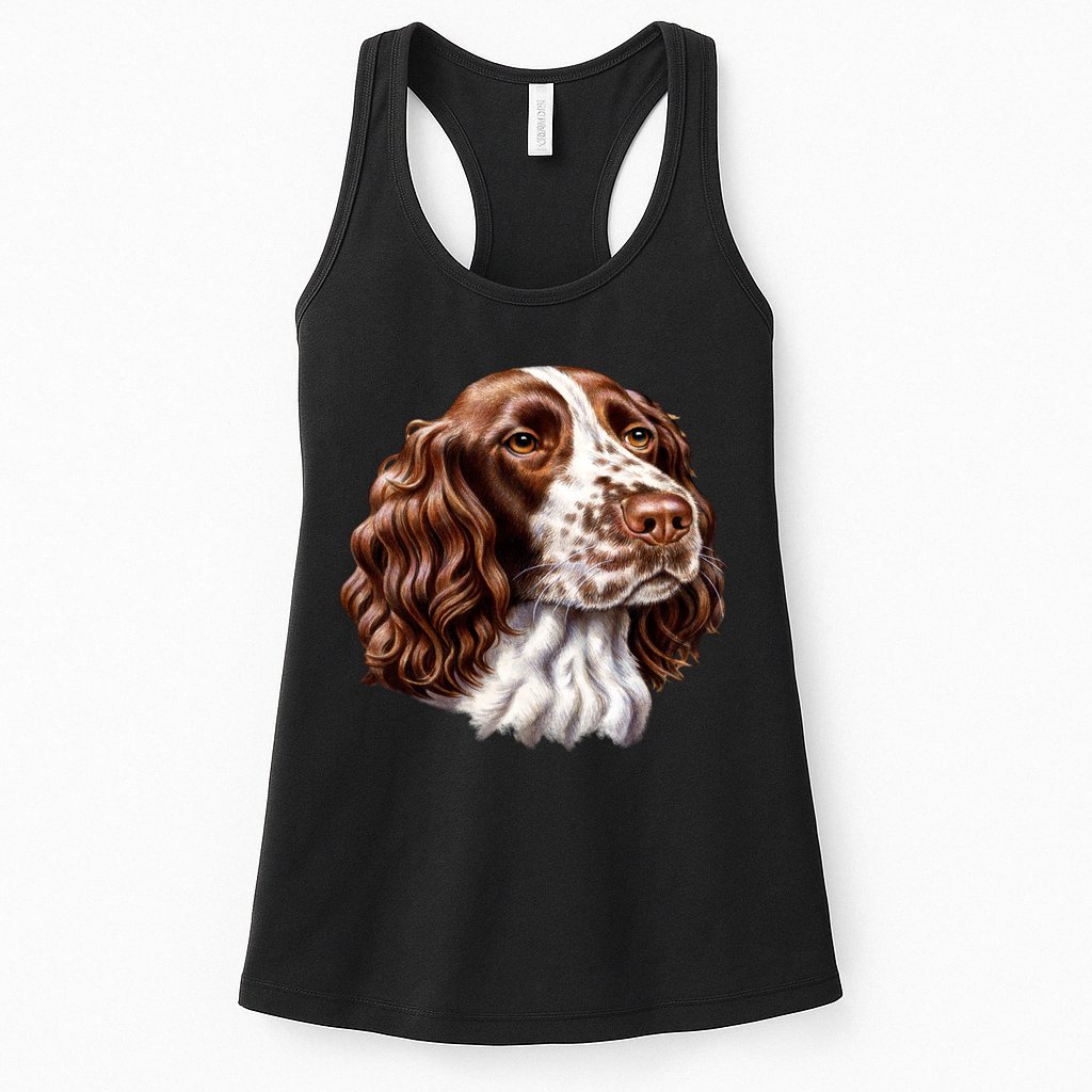 Springer Spaniel Dog Womens Tank Top