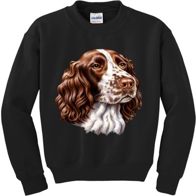 Springer Spaniel Dog Kids Sweatshirt