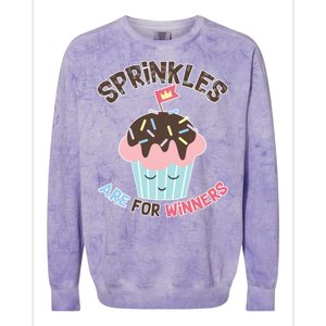 Sprinkles Are For Winners Colorblast Crewneck Sweatshirt