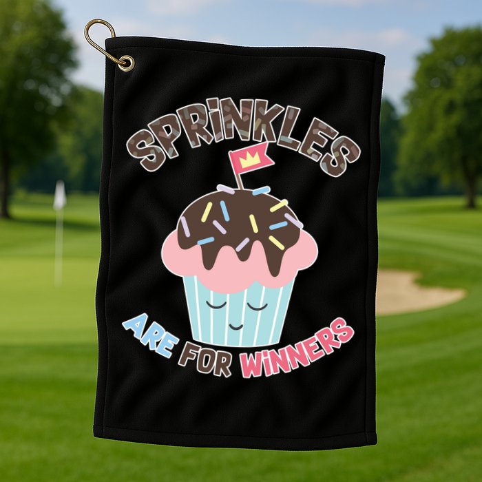 Sprinkles Are For Winners Golf Towel