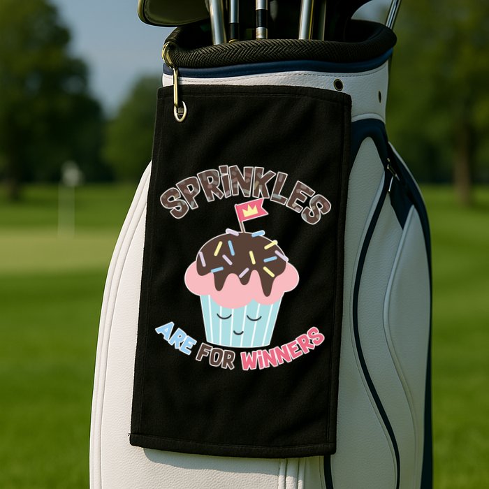 Sprinkles Are For Winners Golf Towel